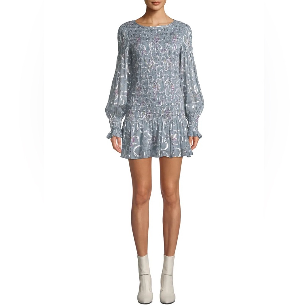 LoveShackFancy Lavender Sequin Mini Dress - Picture 7 of 11